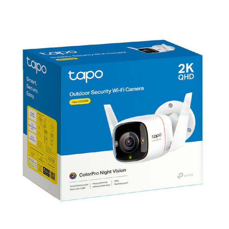 TP-Link Tapo C325Wb Colorpro Outdoor Security Wi-Fi Camera, , hi-res