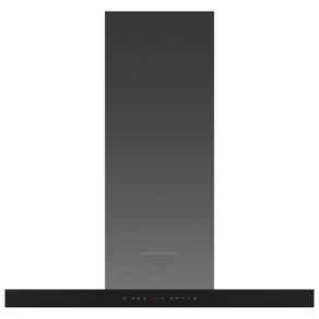 Fisher & Paykel 90cm Box Chimney Wall Rangehood - Black Stainless