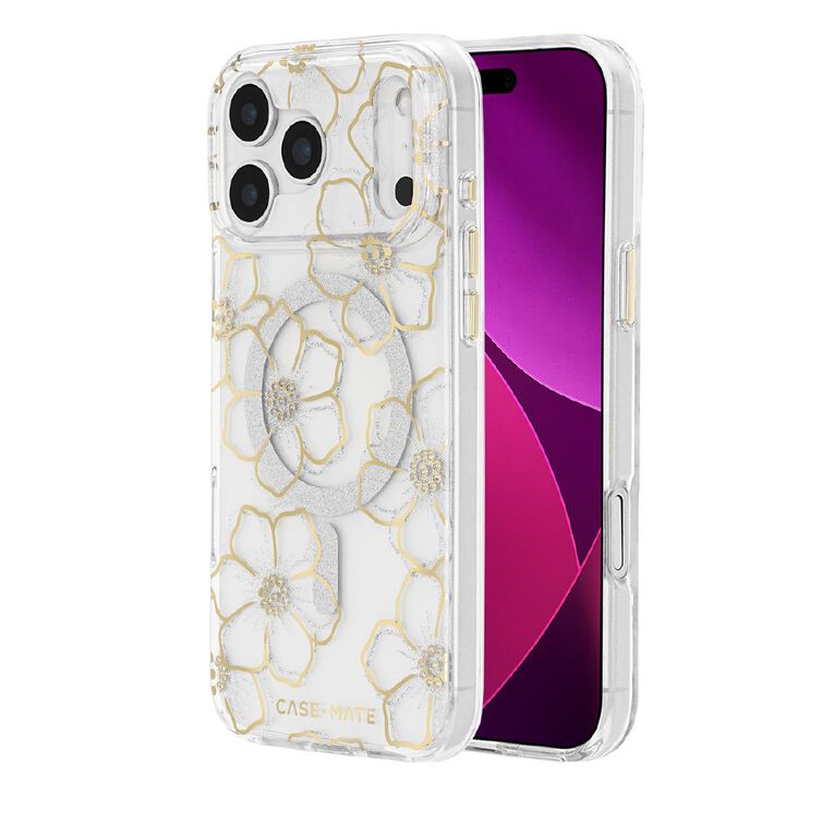 Casemate Floral Gems MagSafe Case for iPhone 18 Pro Max- Gold, , hi-res