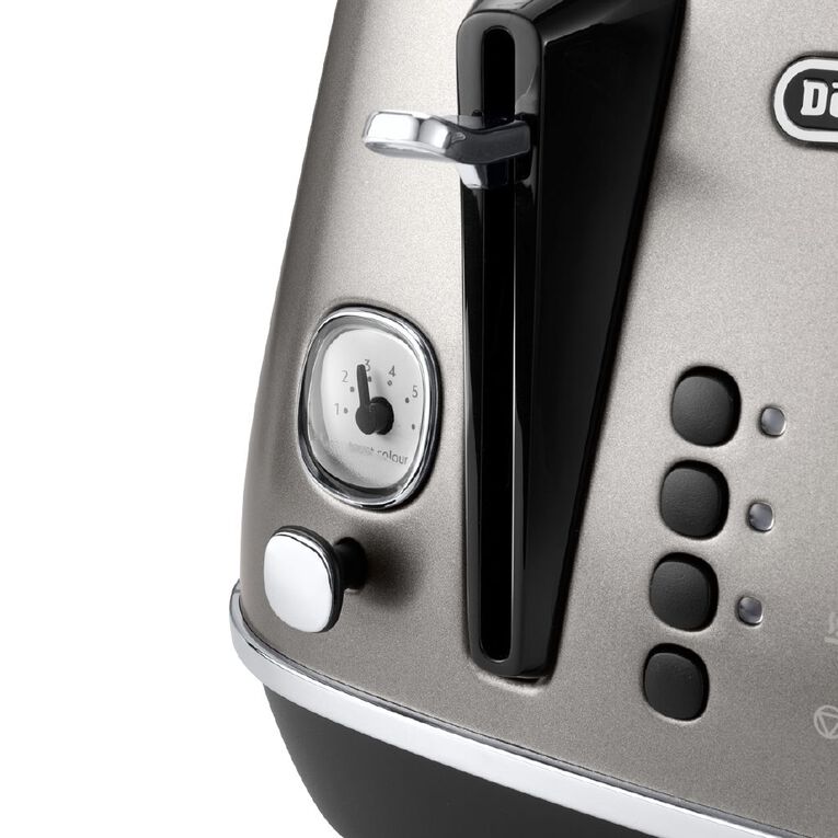 Delonghi Distinta Titanium 4 Slice Toaster - Noel Leeming