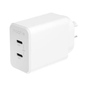 Mophie Essential 45W 2-Port Wall Adapter - White