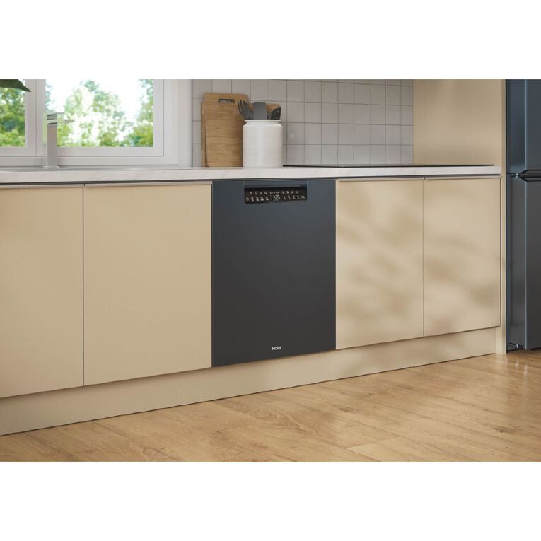 Haier 60cm 600 Series Built-in Dishwasher - Black, , hi-res