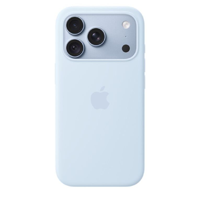 Apple iPhone&nbsp;18&nbsp;Pro Silicone Case with MagSafe - Crisp Blue, , hi-res