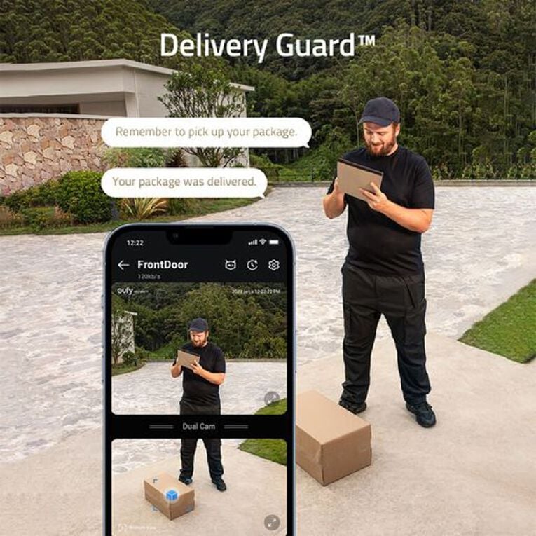 Eufy Video Dual Cam 2K Doorbell (Battery) Add-On, , hi-res