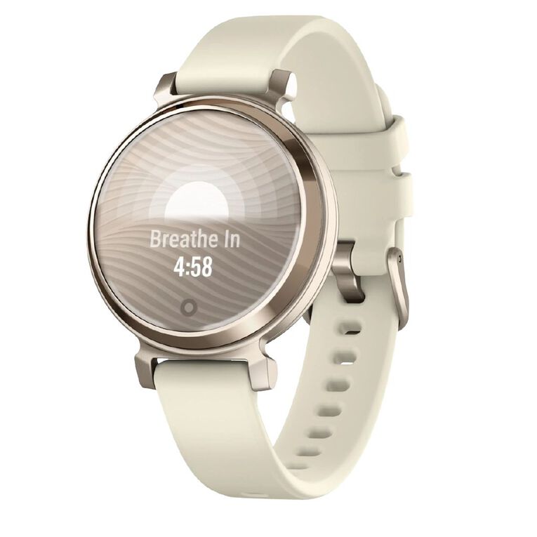 Garmin Lily 2 Cream Gold/Coconut Silicone Band, , hi-res