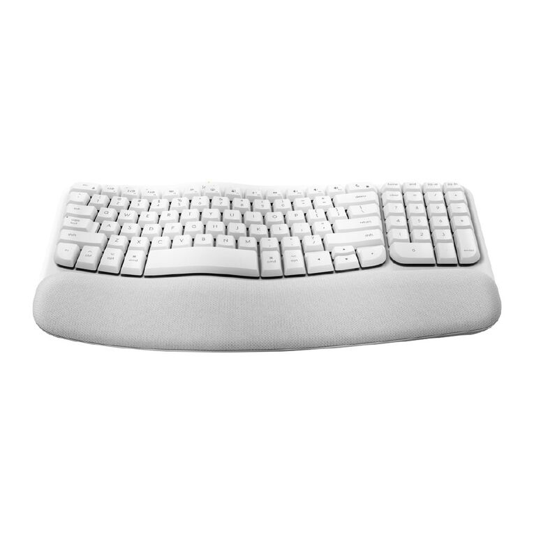 Logitech Wave Keys Wireless Ergonomic Keyboard for Mac - Off White, , hi-res