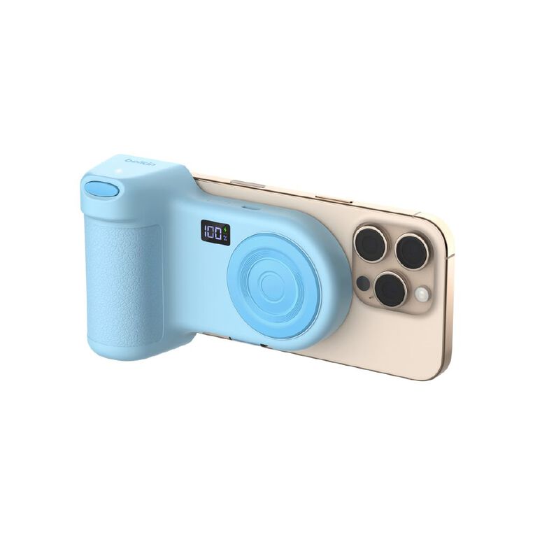 Belkin Stage PowerGrip Magnetic Charging Camera Grip with Power Bank - Blue, , hi-res
