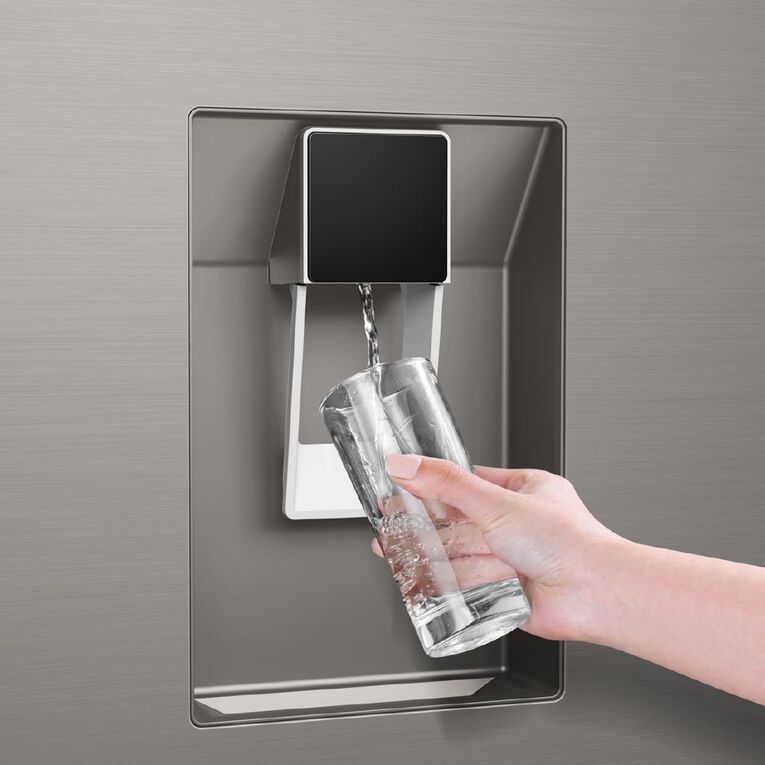Haier 420L Bottom Mount Fridge Freezer With Water - Satina, , hi-res
