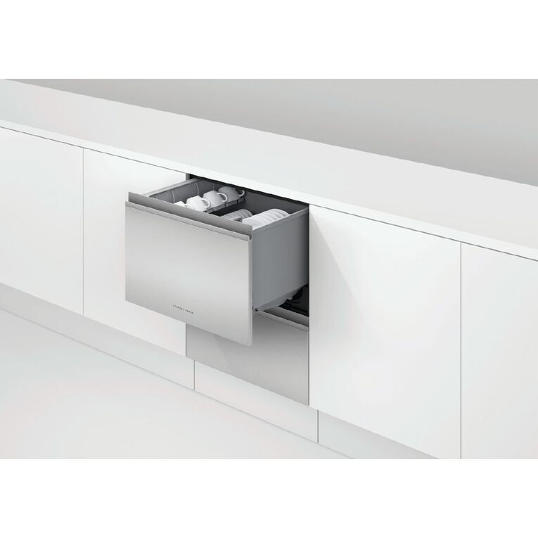 Fisher & Paykel 60cm Series 9 Double Dishdrawer - Stainless steel, , hi-res
