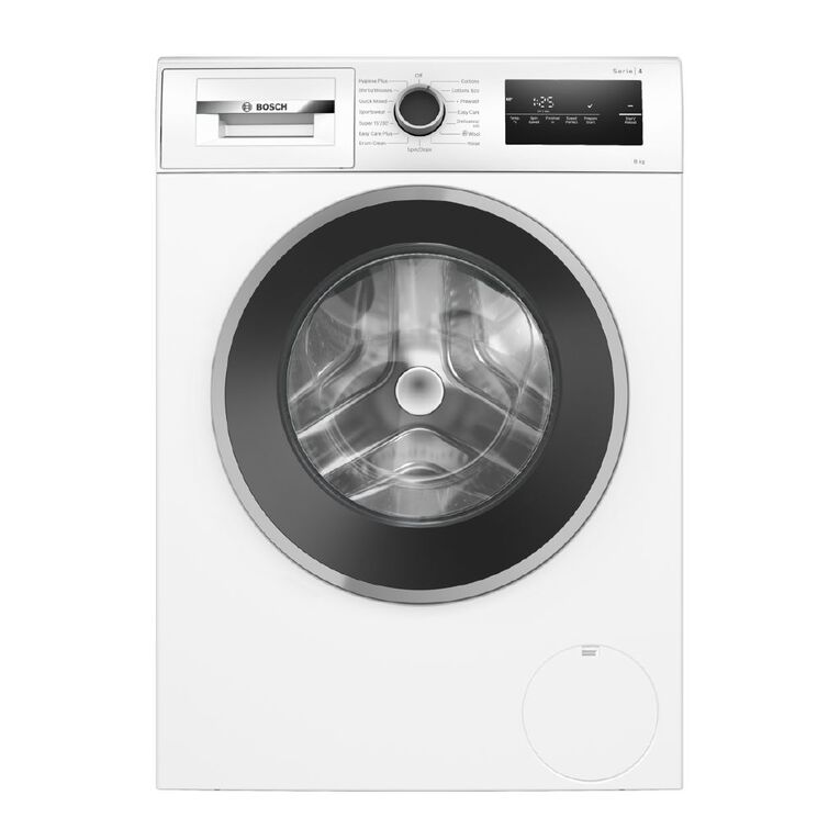 Bosch 8kg Series 4 Front Load Washing Machine - White, , hi-res