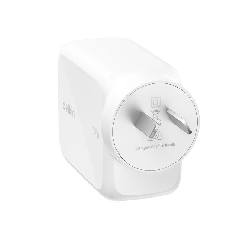 Belkin UltraCharge Retractable GaN Wall Charger 67W, , hi-res