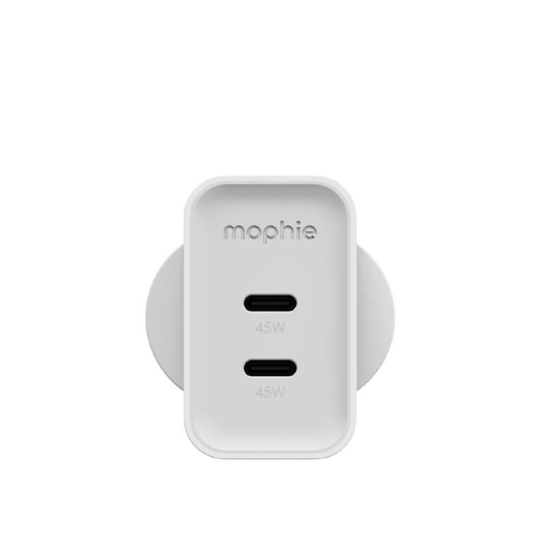 Mophie Speedport 45W Dual USB-C GaN Wall Charger - White, , hi-res