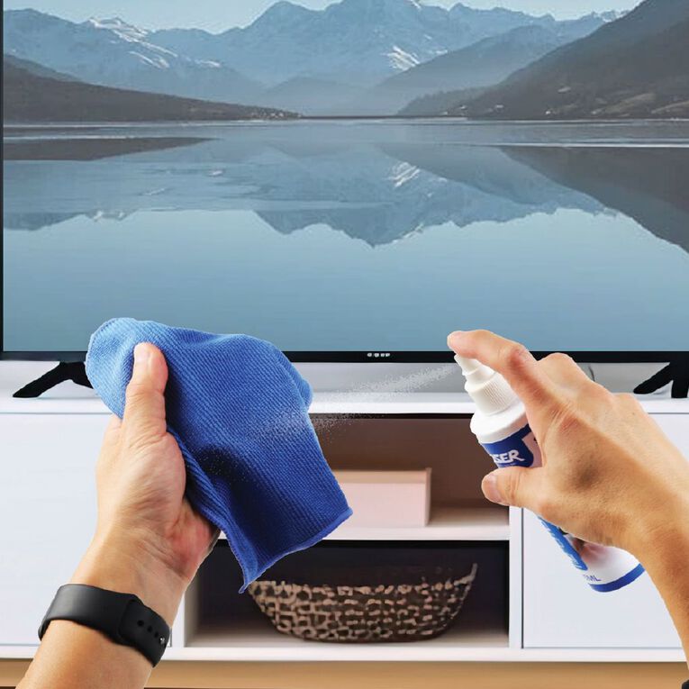 Laser 250ml Screen Cleaning Kit with Microfibre Cloth, , hi-res