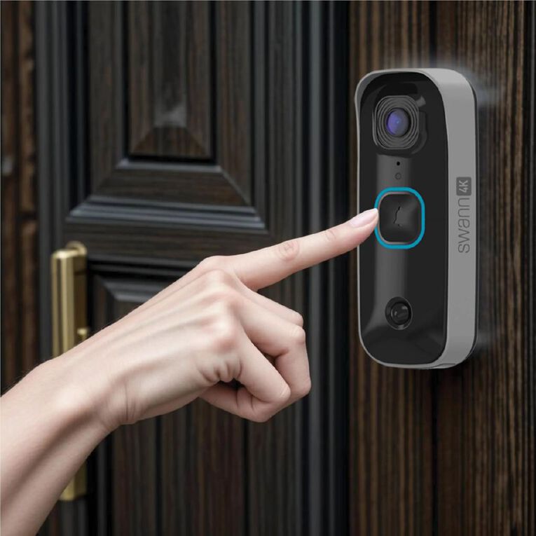 Swann Buddy 4K Video Doorbell and Chime Kit, , hi-res