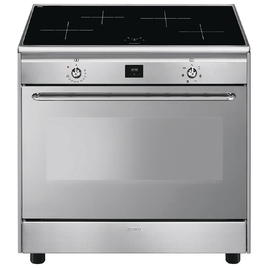 smeg freestanding oven with induction cooktop