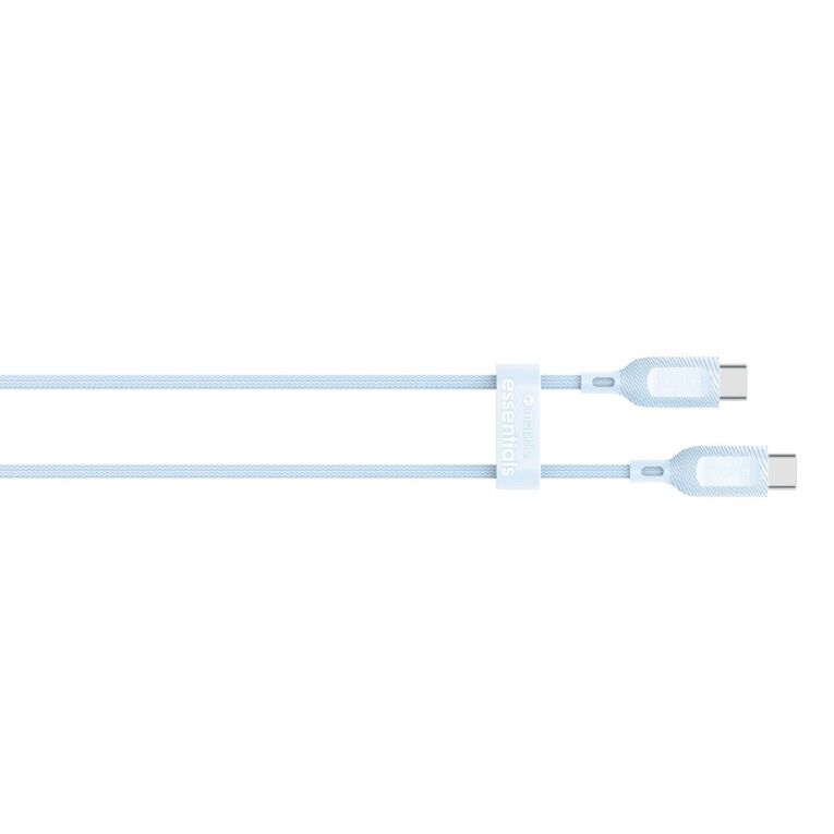 Mophie Essential USB-C-C Cable (60W), Braided, 1M, Blue, , hi-res