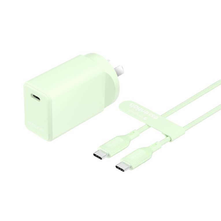 Mophie Essential 30W USB-C Charger Bundle - Green, , hi-res