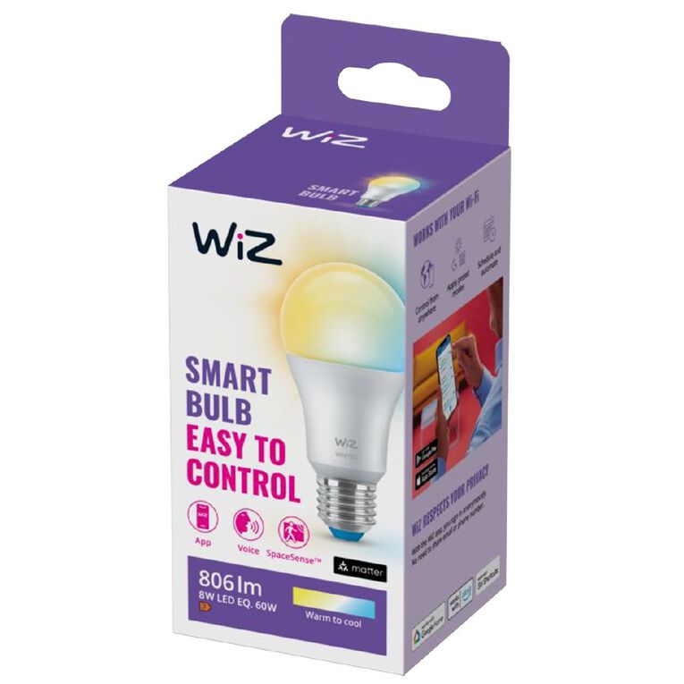 WiZ White A60 E27 GEN2 WiFi+BT Bulb, , hi-res