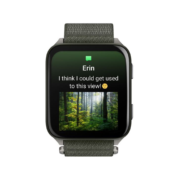Garmin Venu X1 Moss With Titanium Caseback & Moss Comfortfit Nylon Band, , hi-res