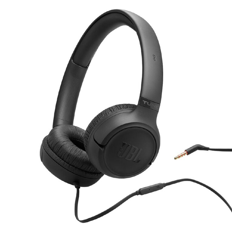 JBL Tune 530 Wired On-Ear Headphones - Black, , hi-res