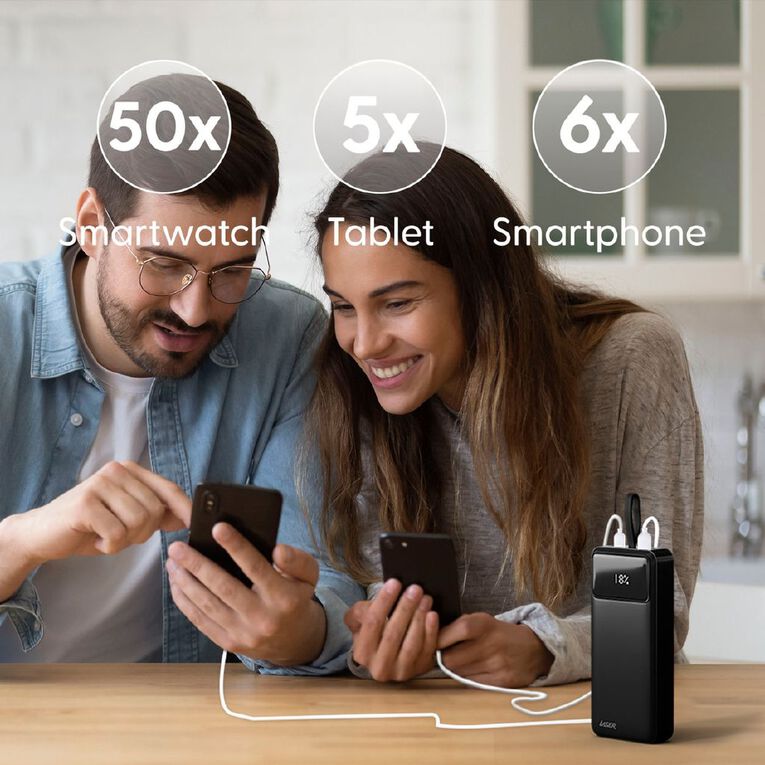 Laser 27,000mAh Power Bank with Digital Display - Black, , hi-res