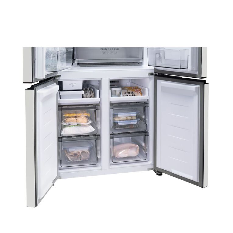Panasonic 482L Flush Fit Quad Door Fridge Freezer - White, , hi-res