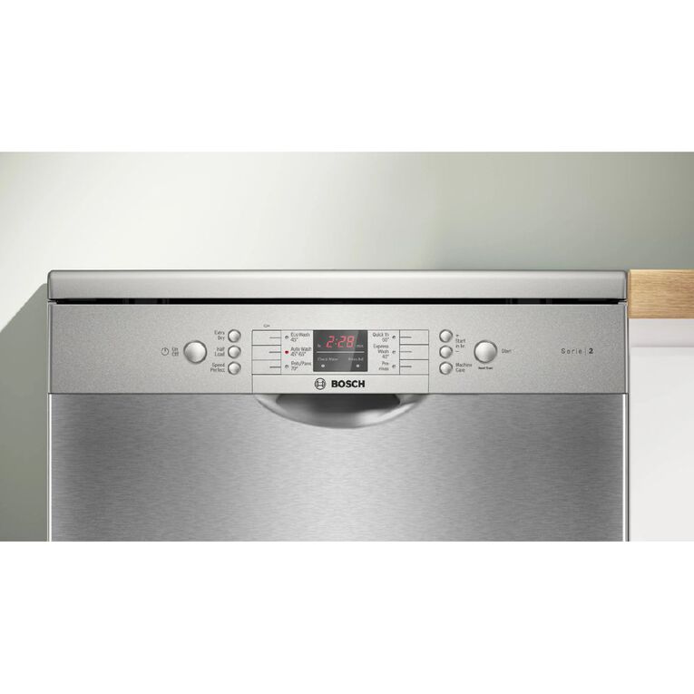 Bosch 60cm Series 2 Freestanding Dishwasher - Brushed Steel, , hi-res