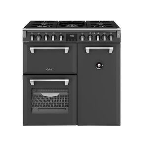 Belling 90cm Deluxe Dual Fuel Freestanding Oven with 5 Burner Gas Cooktop - Anthracite