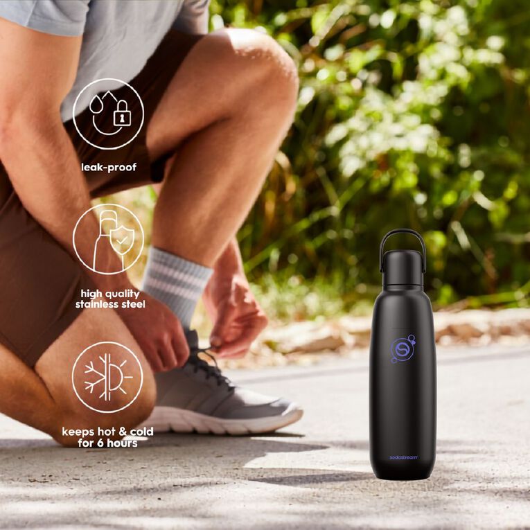 Sodastream Fizz & Go Bottle 900mL Single Black, , hi-res