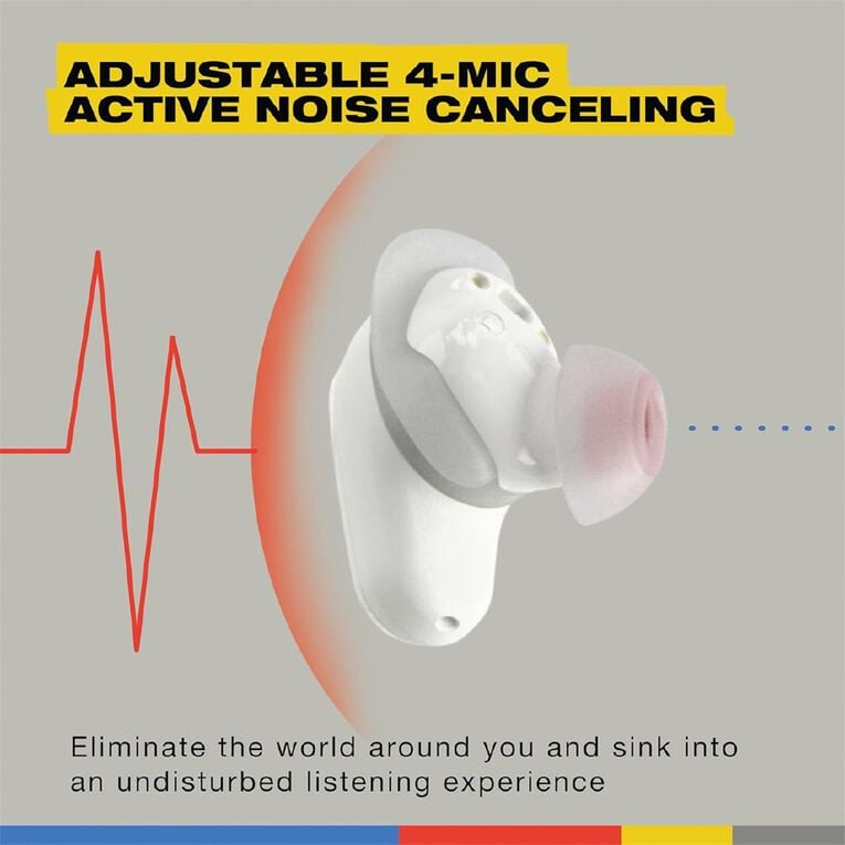 Skullcandy Method 360 ANC Noise Cancelling True Wireless Earbuds with Sound by Bose - Bone, , hi-res