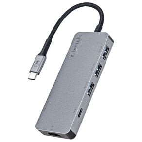 BONELK Long-Life 6 in 1 Multiport Adaptor (Space Grey)