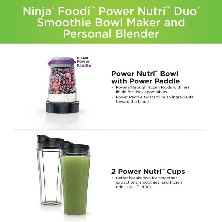 Ninja Foodi Power Nutri Duo Blender with smartTORQUE, , hi-res