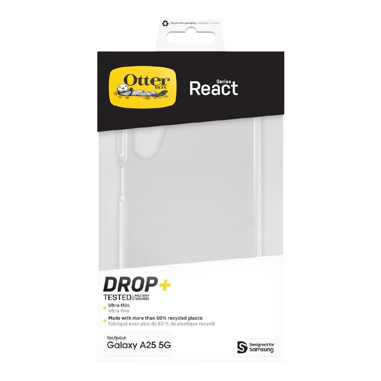 OtterBox React Samsung A25 5G Case - Clear, , hi-res