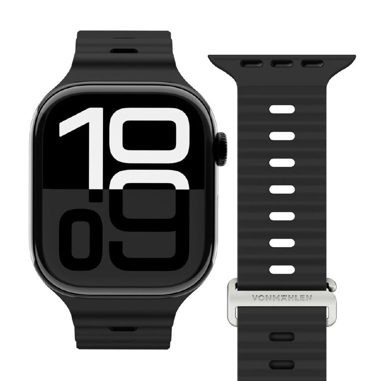 Vonmahlen Wave Band 2 for Apple Watch (44-46mm / Ultra) - Black, , hi-res