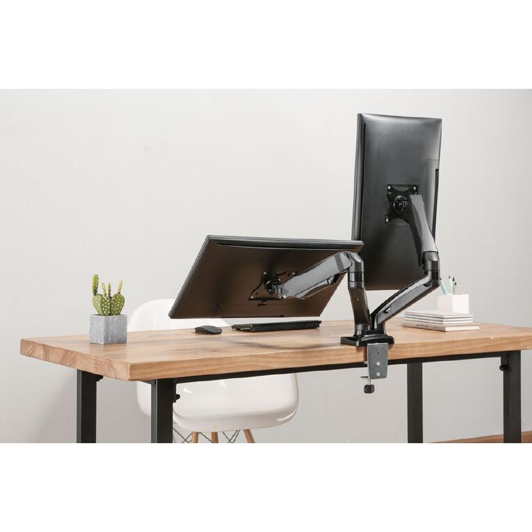 Bracom Economy Dual-Screen Spring-Assisted Monitor Arm, , hi-res