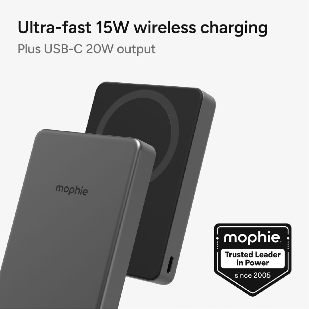 Mophie Qi2 PowerStation Wireless 10K Slim 15W Power Bank - Noel