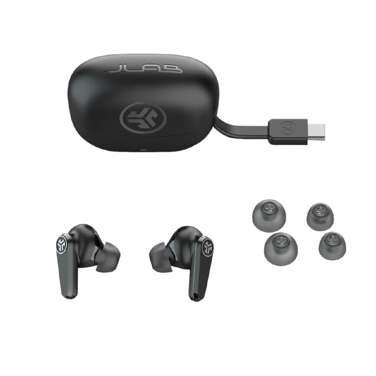 JLab Go Pods ANC True Wireless Earbuds - Black, , hi-res