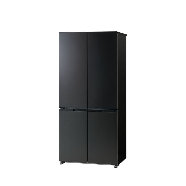 Panasonic 445L Flush Fit Quad Door Fridge Freezer - Black, , hi-res