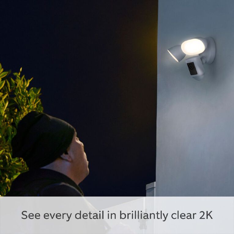 Ring Floodlight Cam Pro 2K Wired - Black, , hi-res