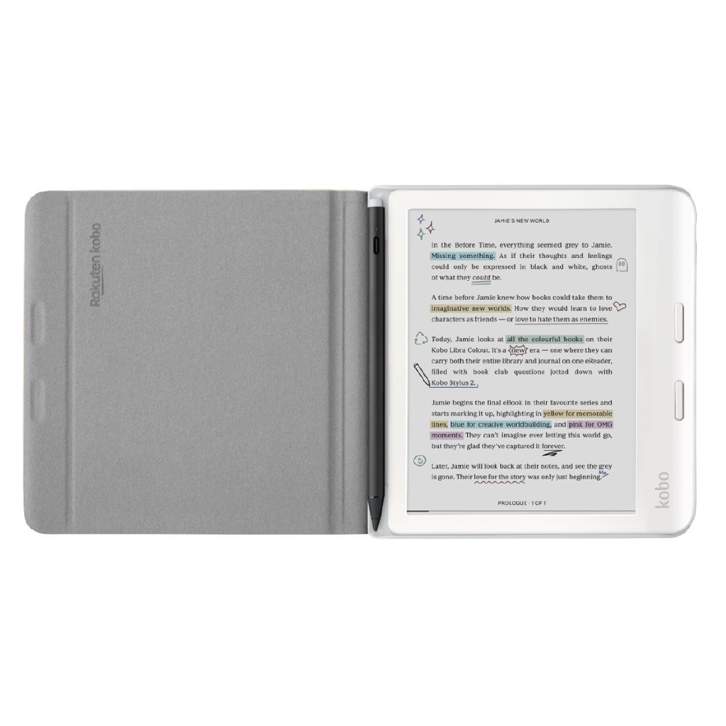 Kobo Libra Colour Notebook SleepCover Case Sand Beige - Noel Leeming