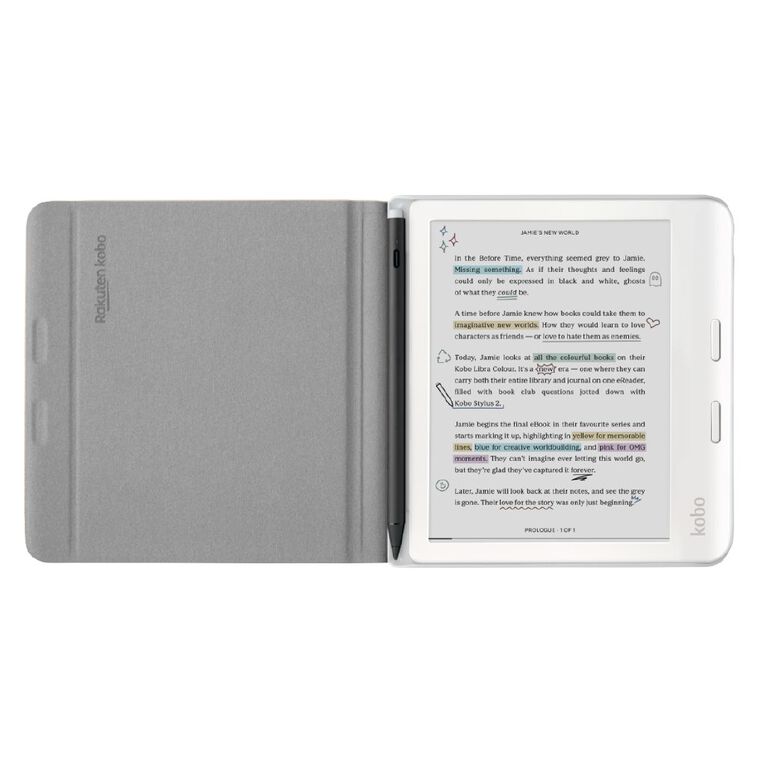 Kobo Libra Colour Notebook SleepCover Case Sand Beige, , hi-res