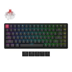 Keychron K2 QMK Wireless Mechanical Keyboard (Version 3), RGB Backlight Aluminum Frame (Hot-Swappable) - Red Super Switch