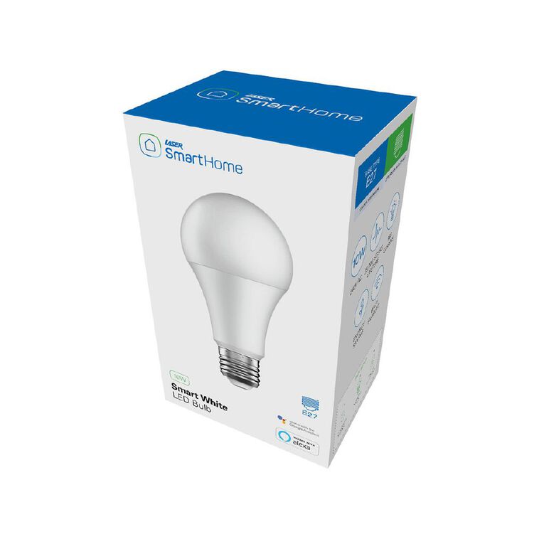 Laser 10W Smart Bulb White E27, , hi-res