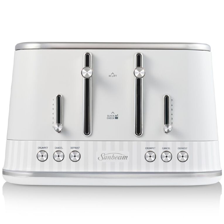 Sunbeam French Riviera Toaster 4 Slice White, , hi-res