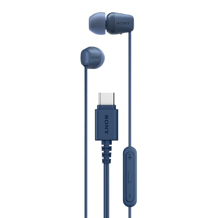 Sony IER-EX15C In-Ear Headphones with USB-C - Blue, , hi-res