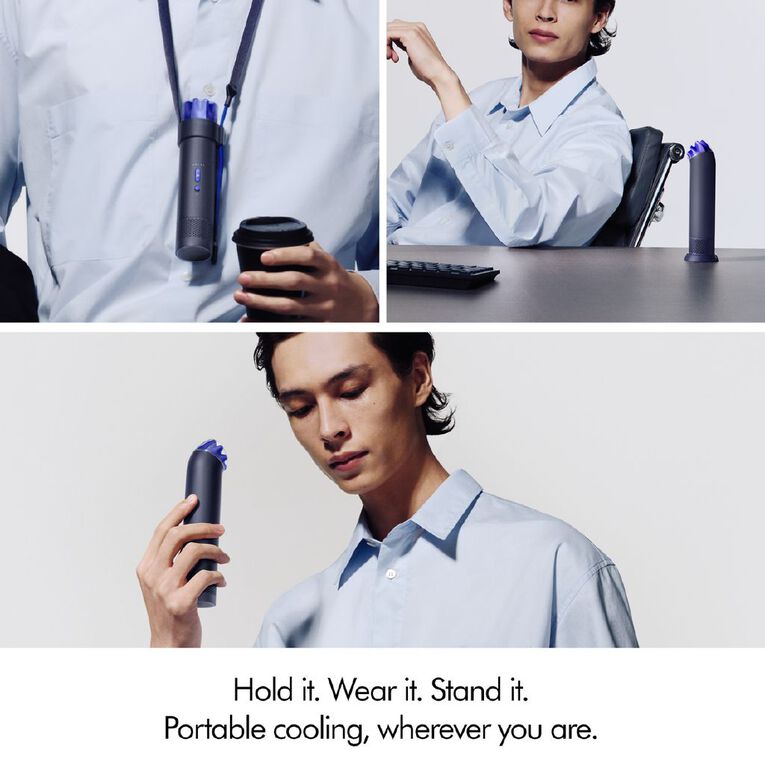Dyson HushJet Mini Cool fan in Ink Cobalt, , hi-res