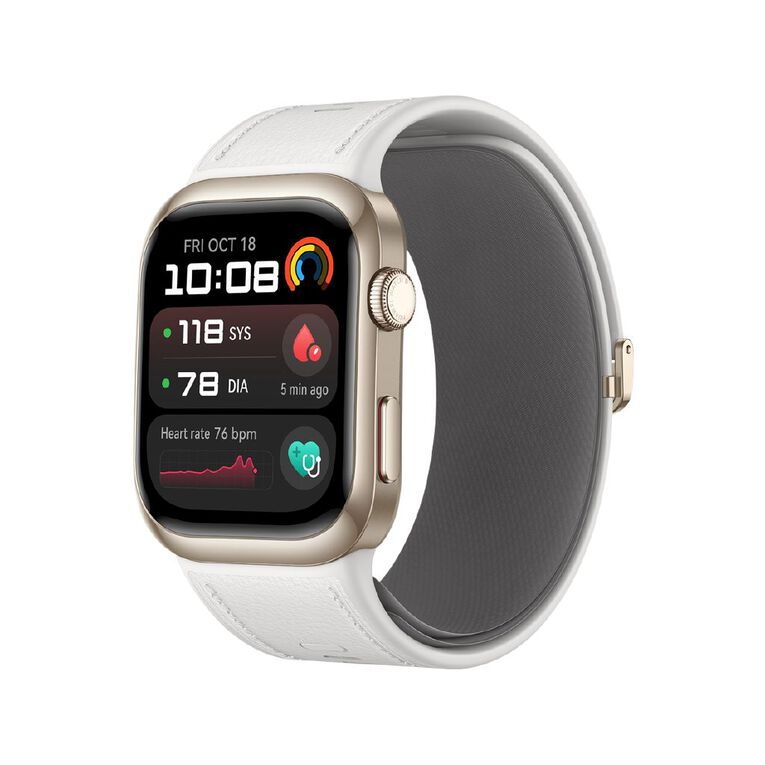 Huawei Watch D2 - White Leather Strap, , hi-res