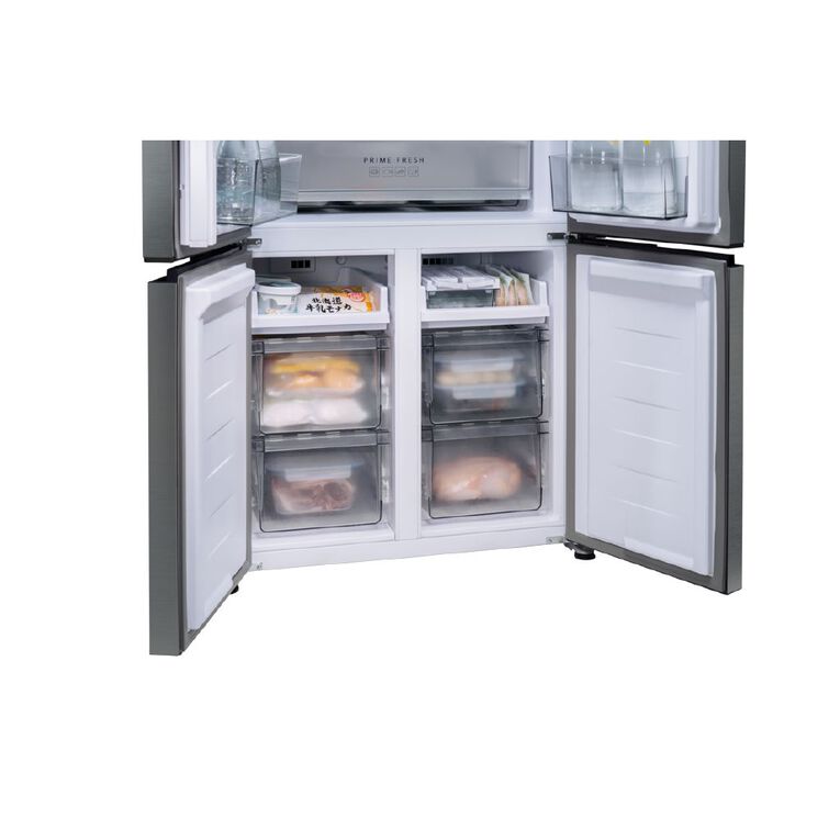 Panasonic 445L Flush Fit Quad Door Fridge Freezer - Stainless Steel, , hi-res