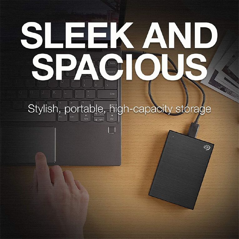 Seagate 2TB One Touch Portable with Rescue - Black, , hi-res