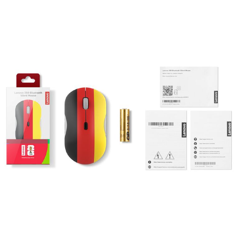 Lenovo 350 Bluetooth Silent Mouse - FIFA Fan Edition Germany, , hi-res